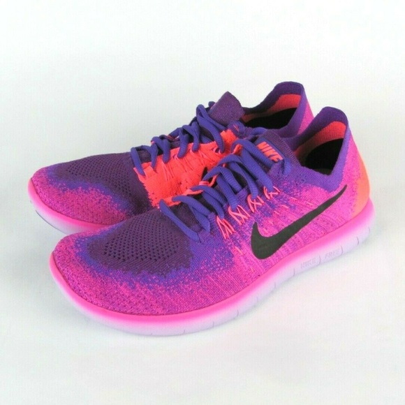 nike free run flyknit pink